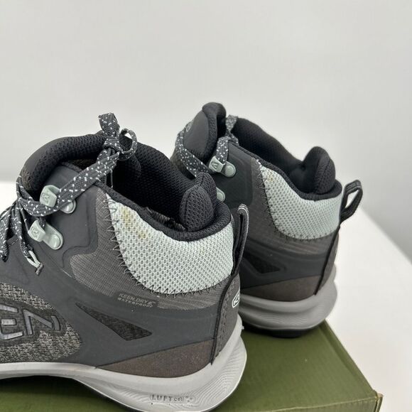 NWT KEEN Terradora Flex Mid WP Shoes Grey Lace-Up Ankle Height Hiking - Picture 5 of 9